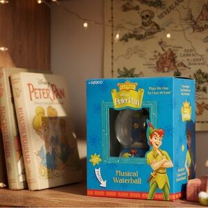 Enesco Disney Peter Pan Musical Waterball Plays Au Clair de Lune (Works)